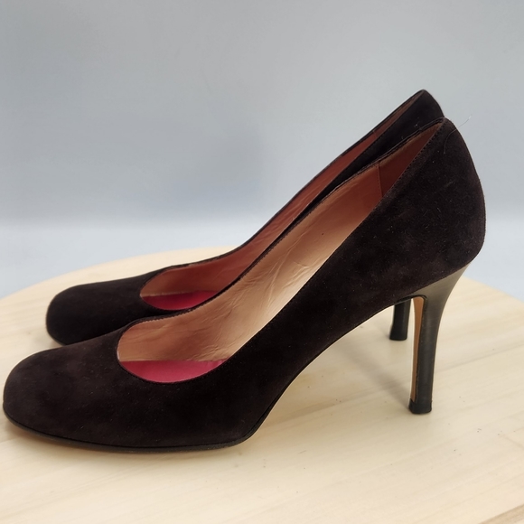 Kate Spade Womens chocolate brown "Kristen" Rounded Toe 7.5B - Picture 3 of 11
